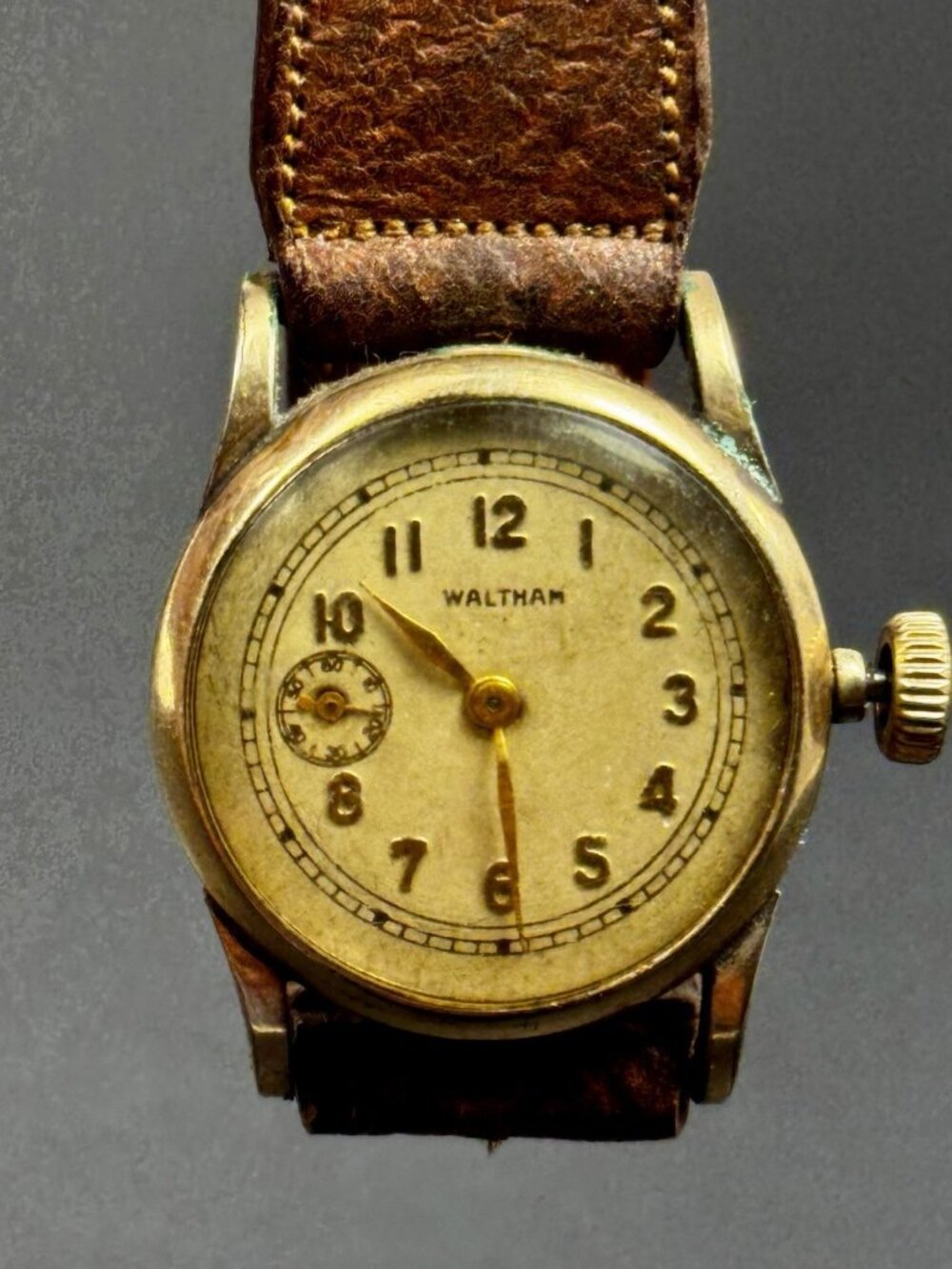 Waltham 15 Jewel 10K RGP Wrist Watch Small Seconds Parts Repair